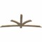 Ekena Millwork Davenport Rough Sawn Timber Gable Bracket, Douglas Fir, 84"W x 35"H x 2"D x 4"F, 10/12 Pitch GBW084X35X0204DAV00RDF - alternate 3